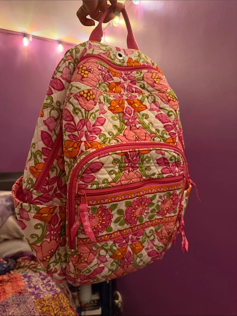 Vera Bradley Campus Backpack in the retired Lilli Bell pattern